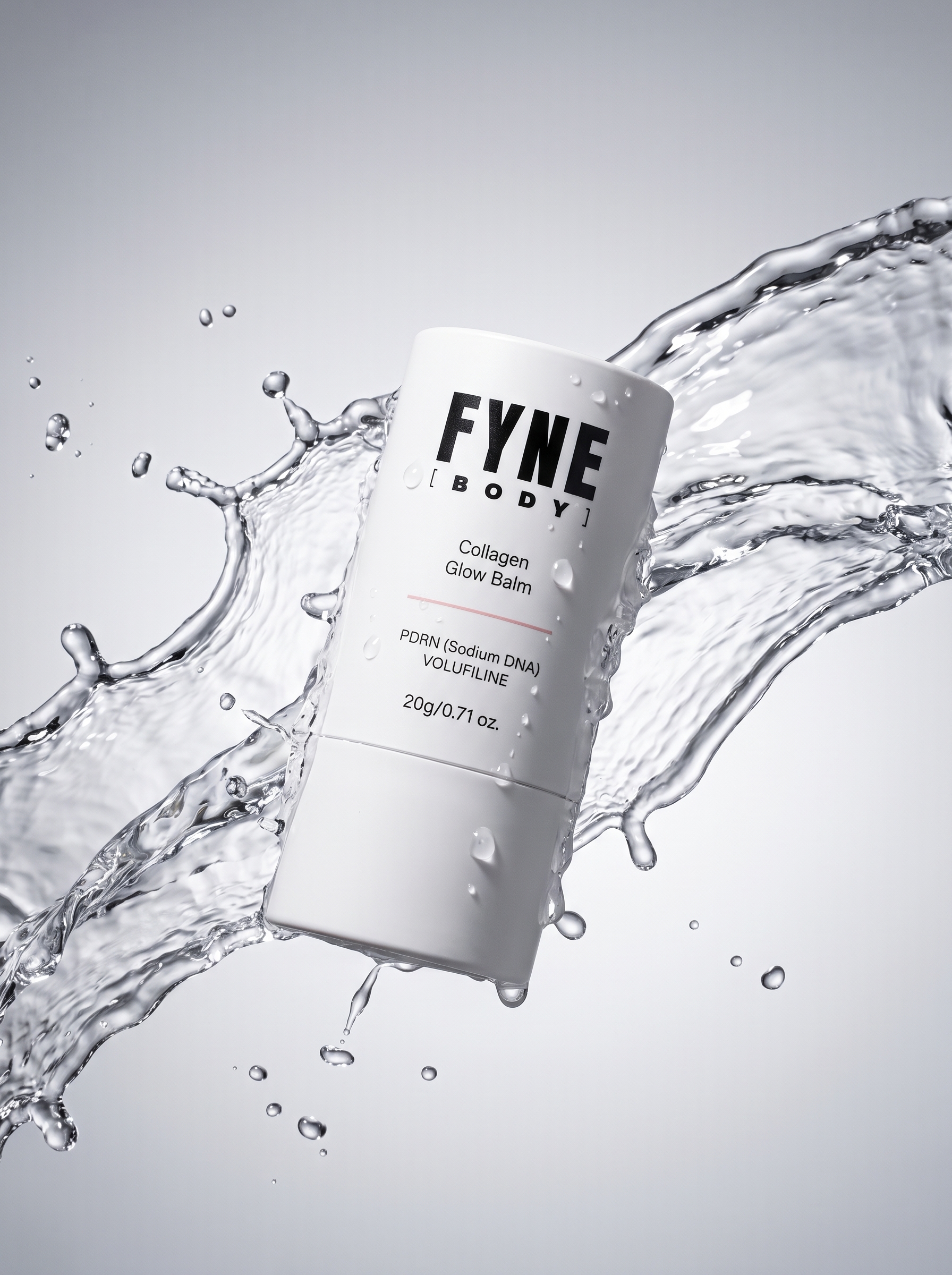 AI-generated product photography for FYNE [BODY], a studio-quality shot created without a camera
